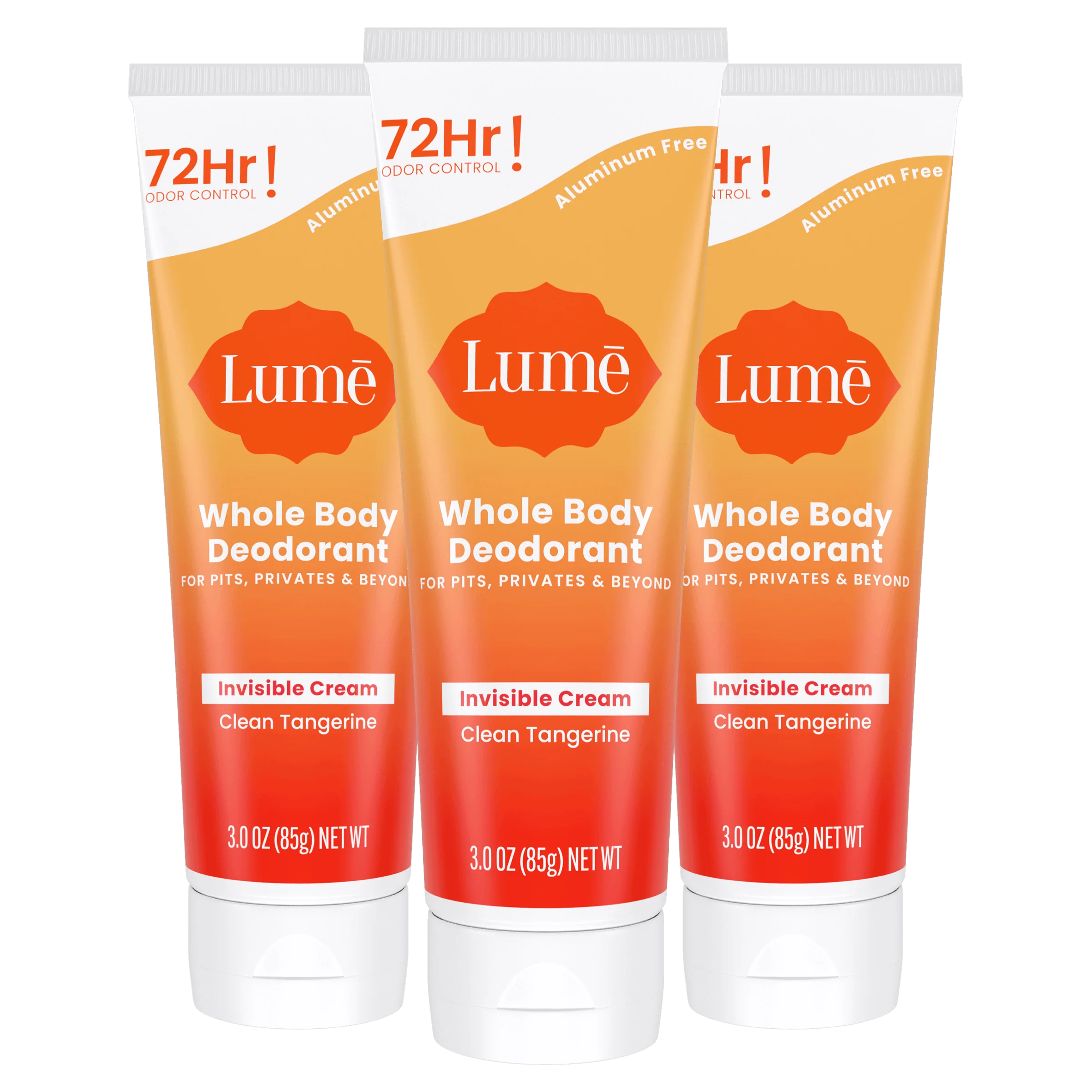 Clean Tangerine | Cream Tube Deodorant 3-Pack