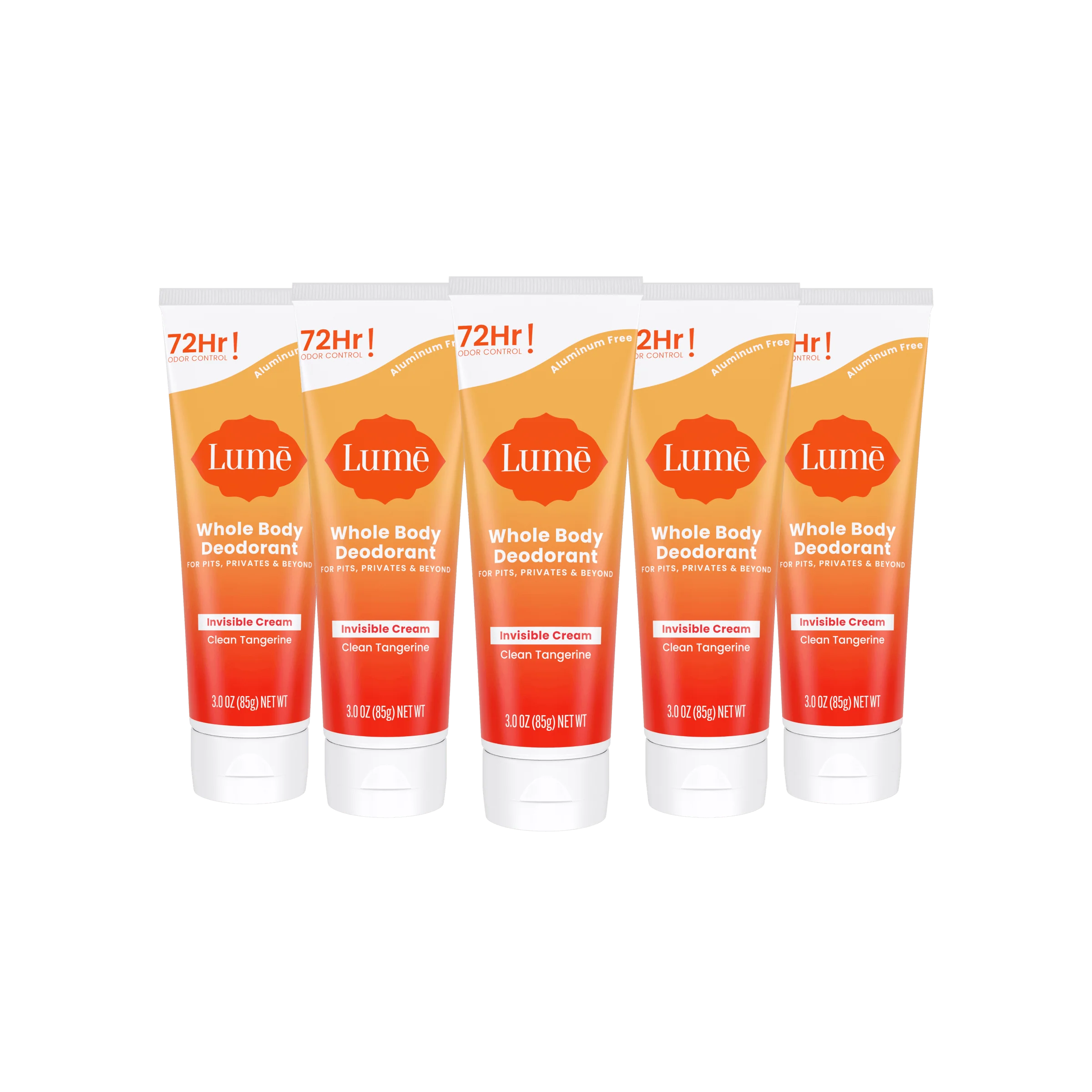 Clean Tangerine | Cream Tube Deodorant 5-Pack