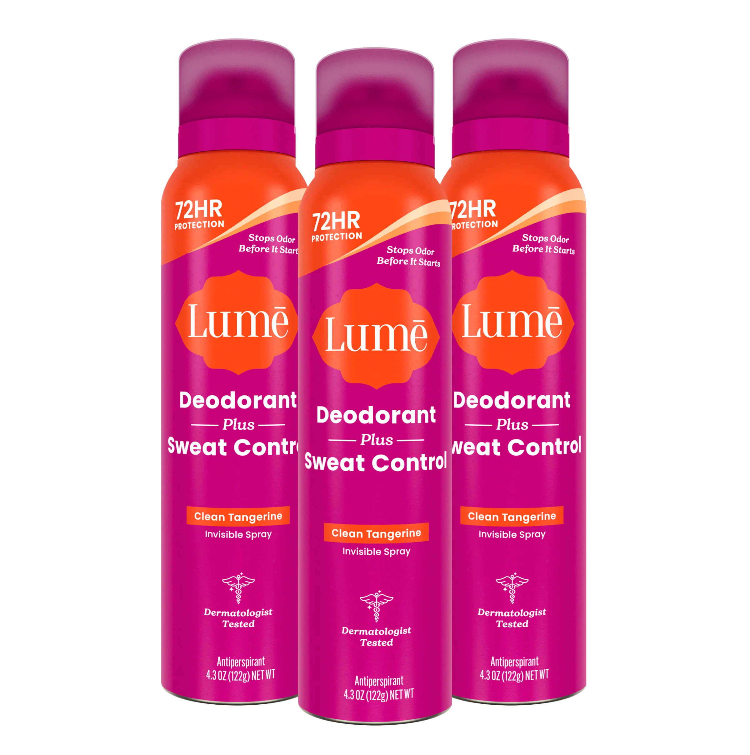 Clean Tangerine | Sweat Control Spray Deodorant 3-Pack