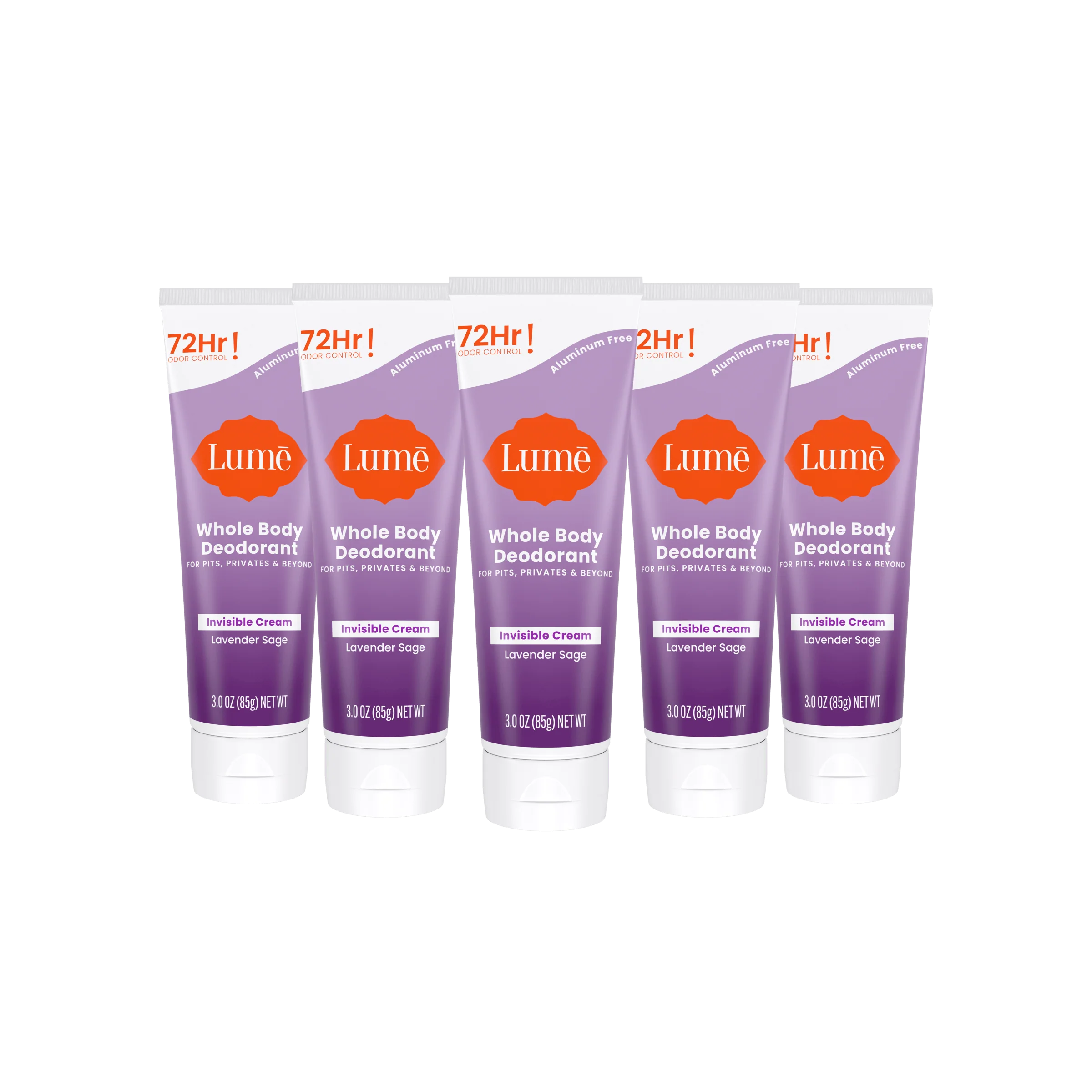 Lavender Sage | Cream Tube Deodorant 5-Pack