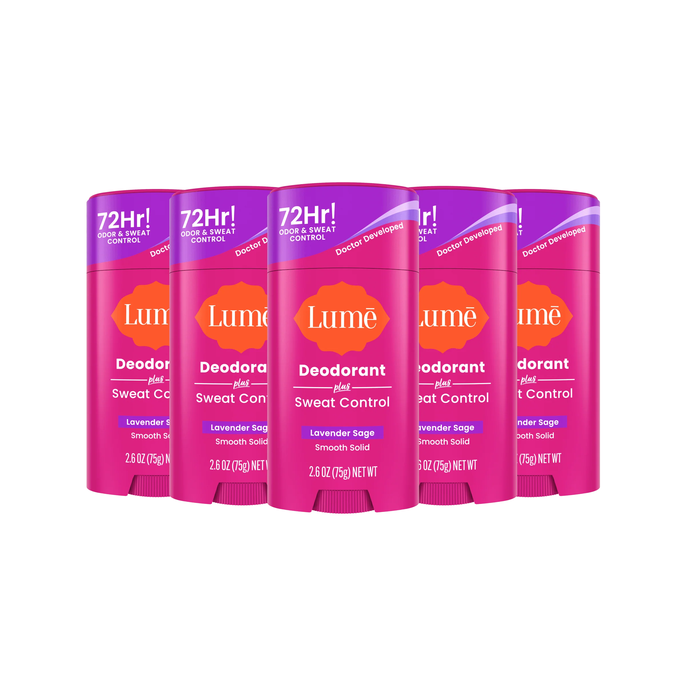 Lavender Sage | Sweat Control Solid Deodorant 5-Pack