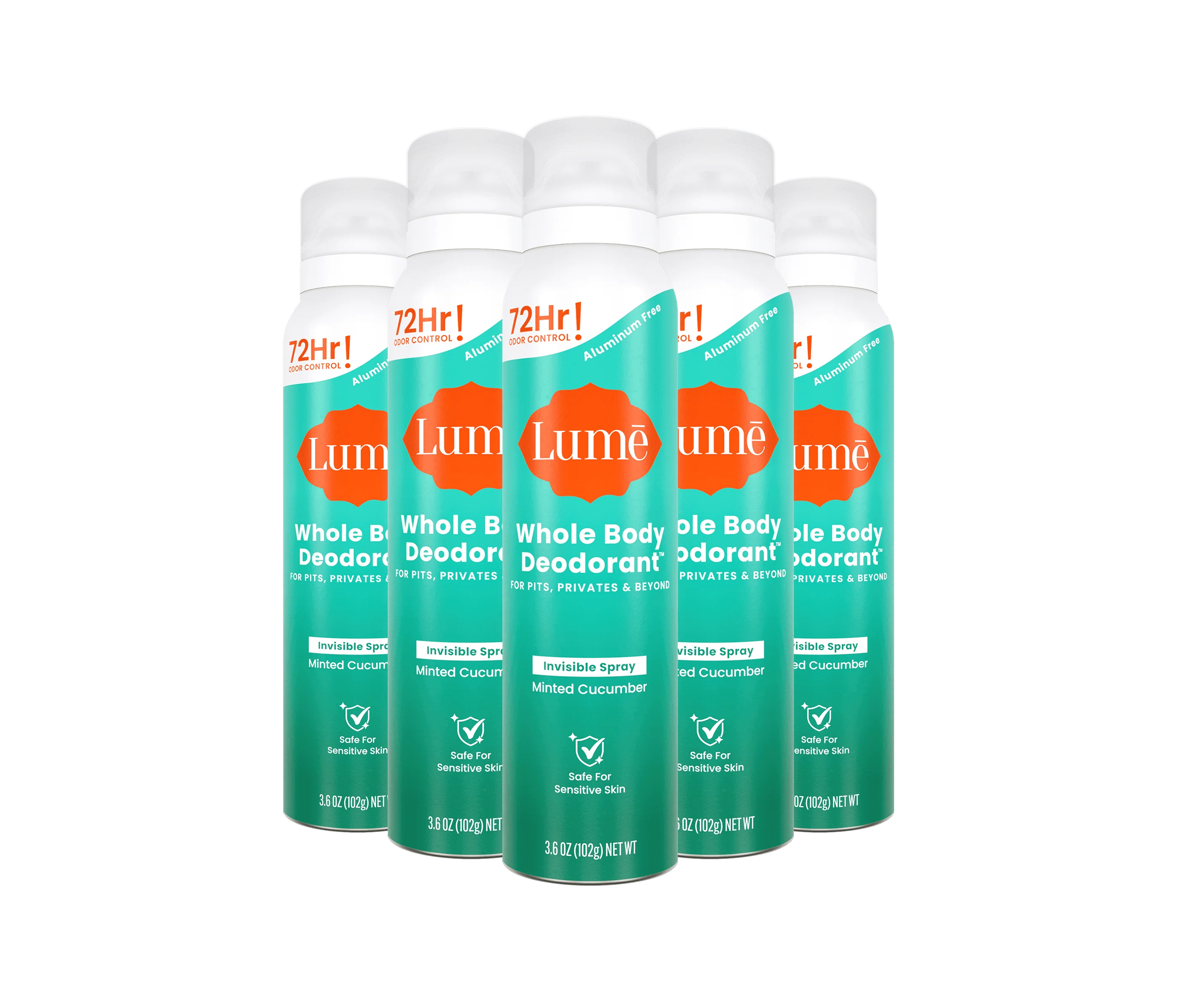 Minted Cucumber | Spray Deodorant 5-Pack