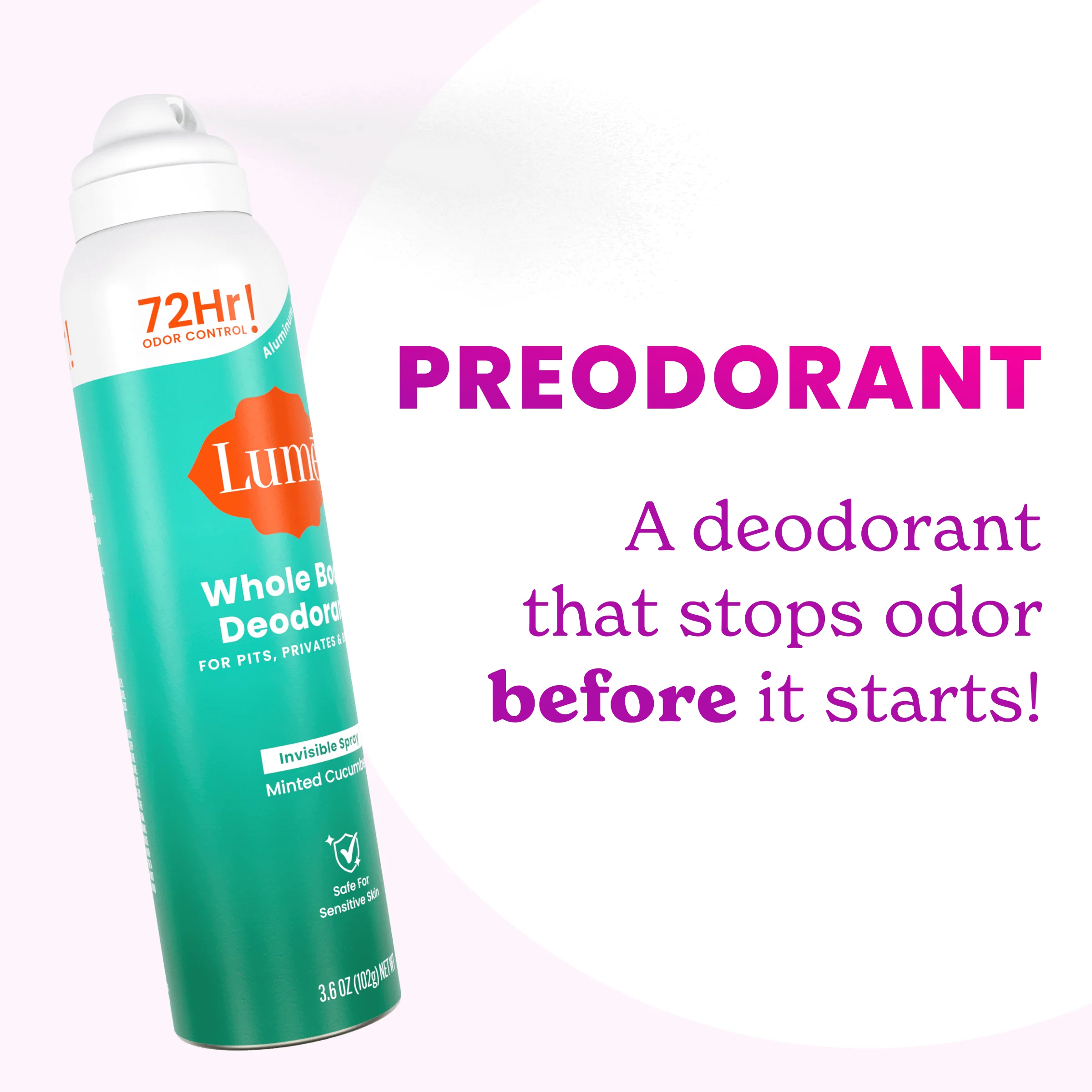 Minted Cucumber | Spray Deodorant 3-Pack - Image 4