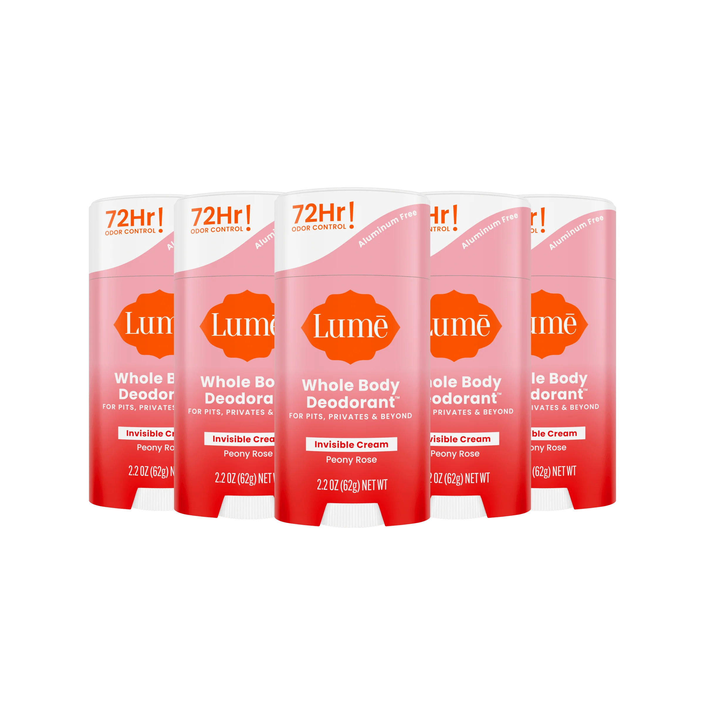 Peony Rose | Cream Stick Deodorant 5-Pack