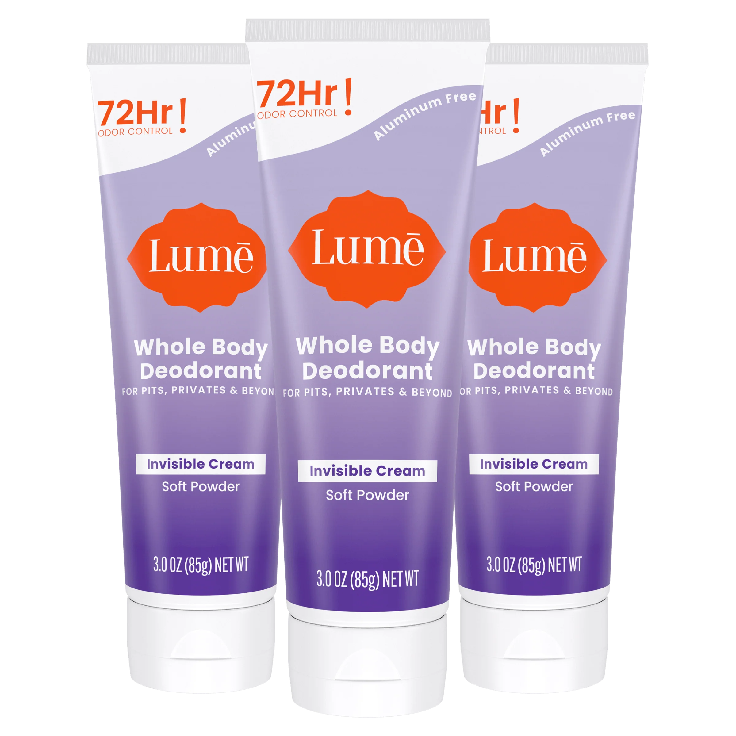 Soft Powder | Cream Tube Deodorant 3-Pack