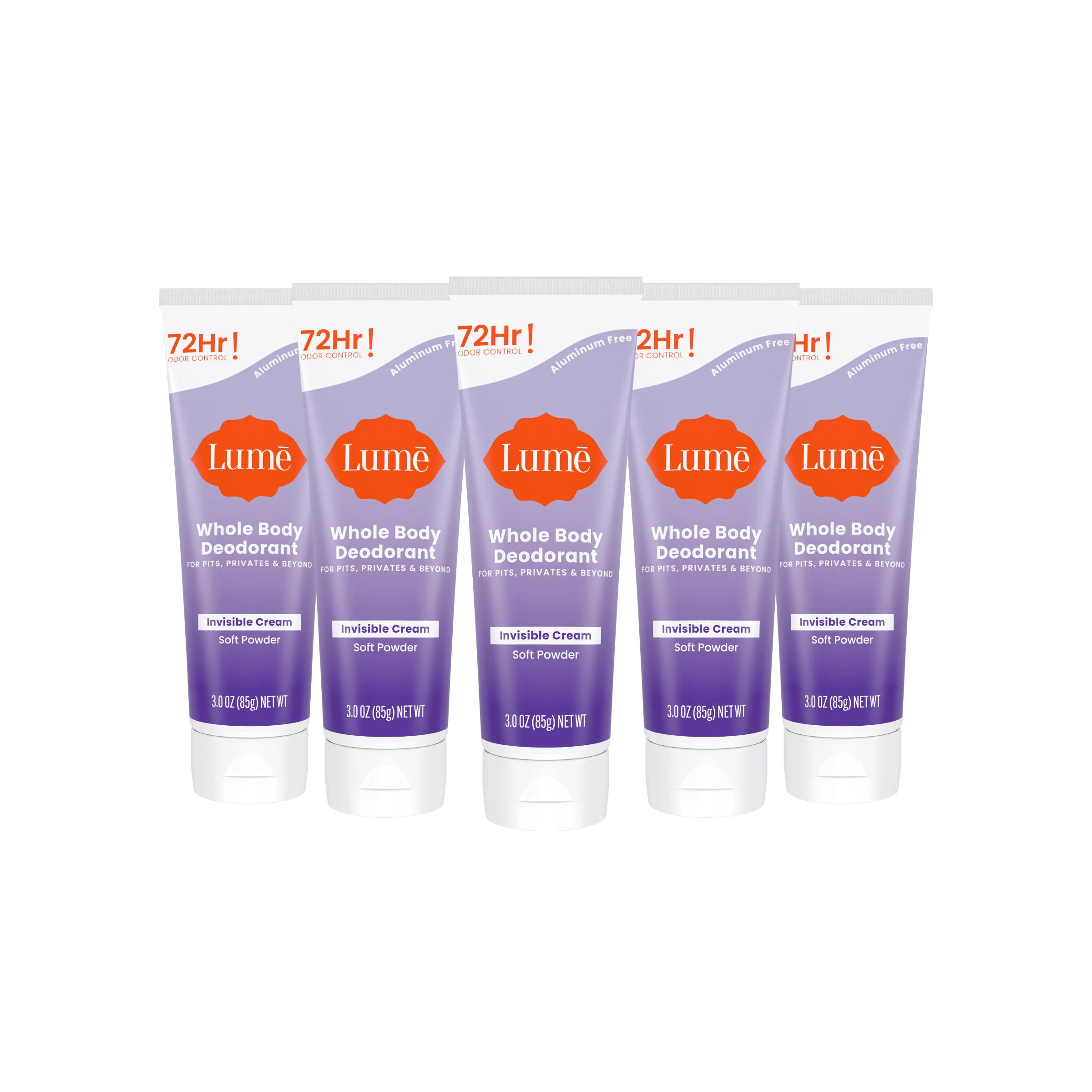 Soft Powder | Cream Tube Deodorant 5-Pack