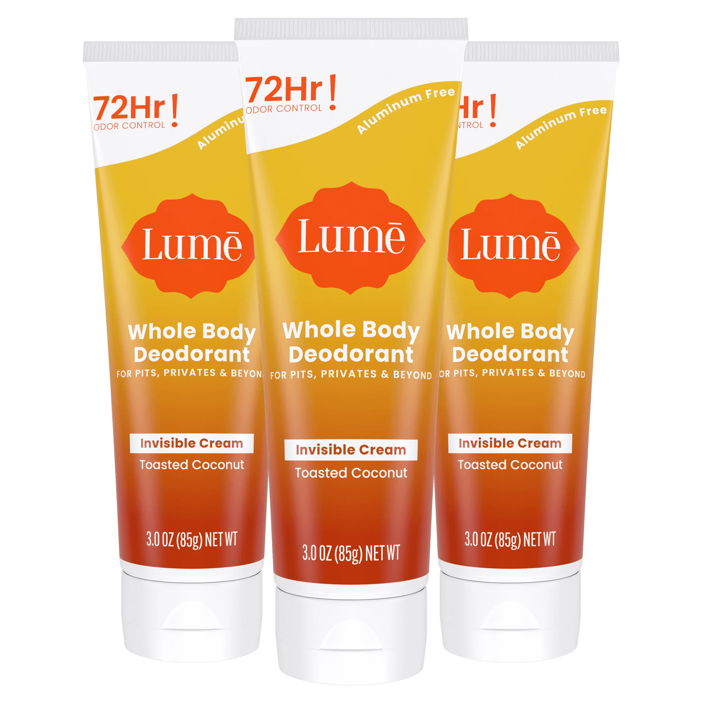 Toasted Coconut | Cream Tube Deodorant 3-Pack