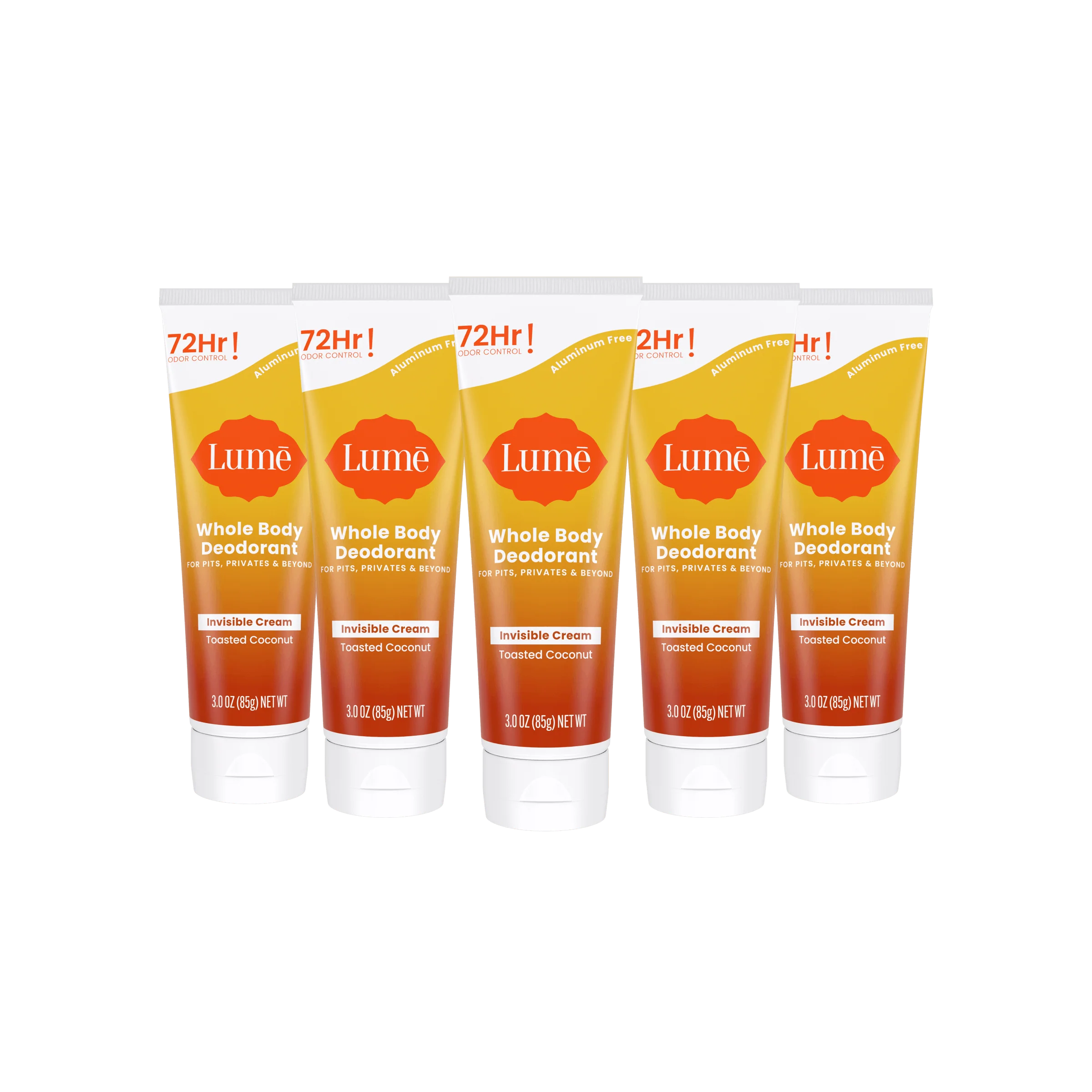 Toasted Coconut | Cream Tube Deodorant 5-Pack