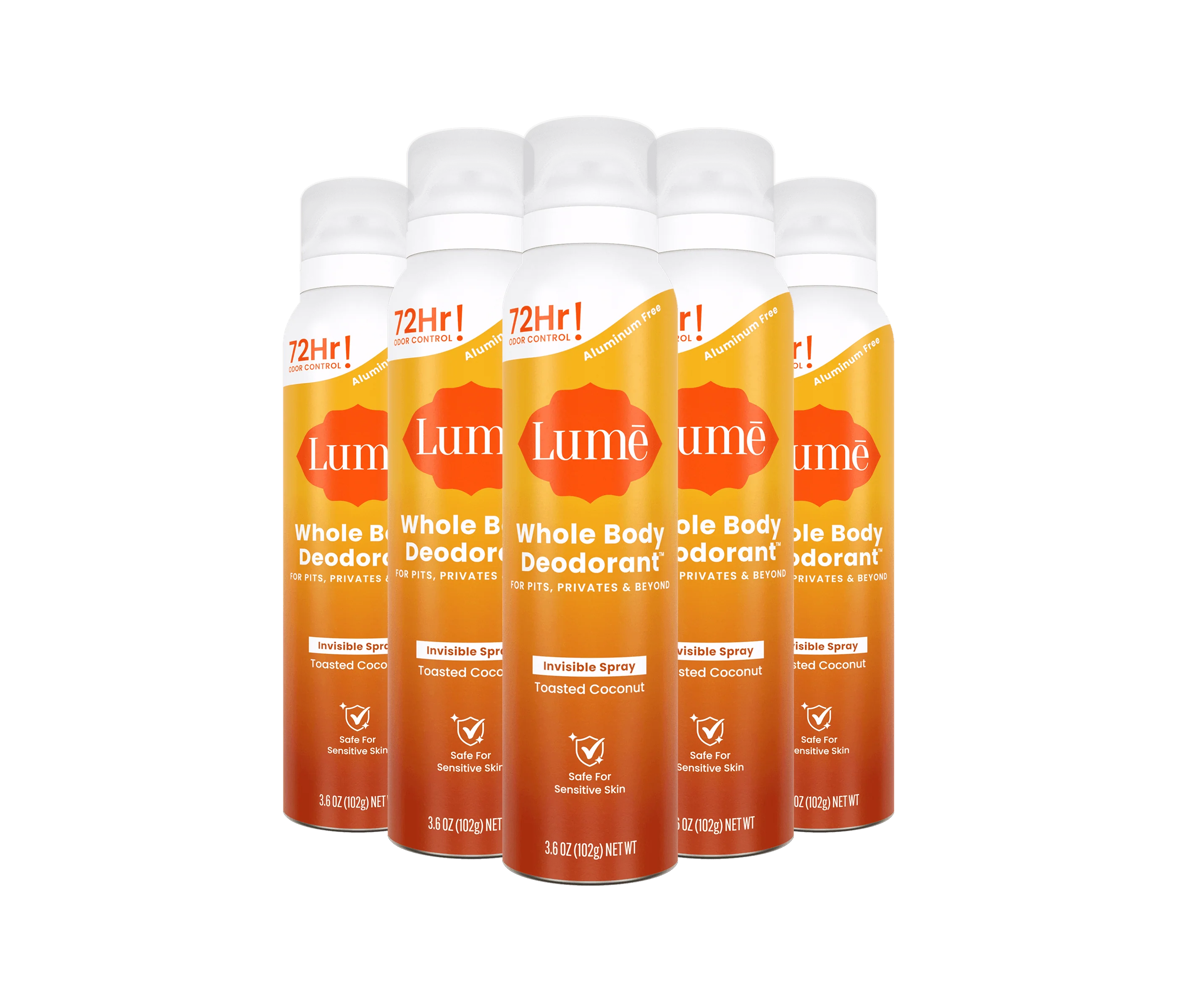 Toasted Coconut | Spray Deodorant 5-Pack