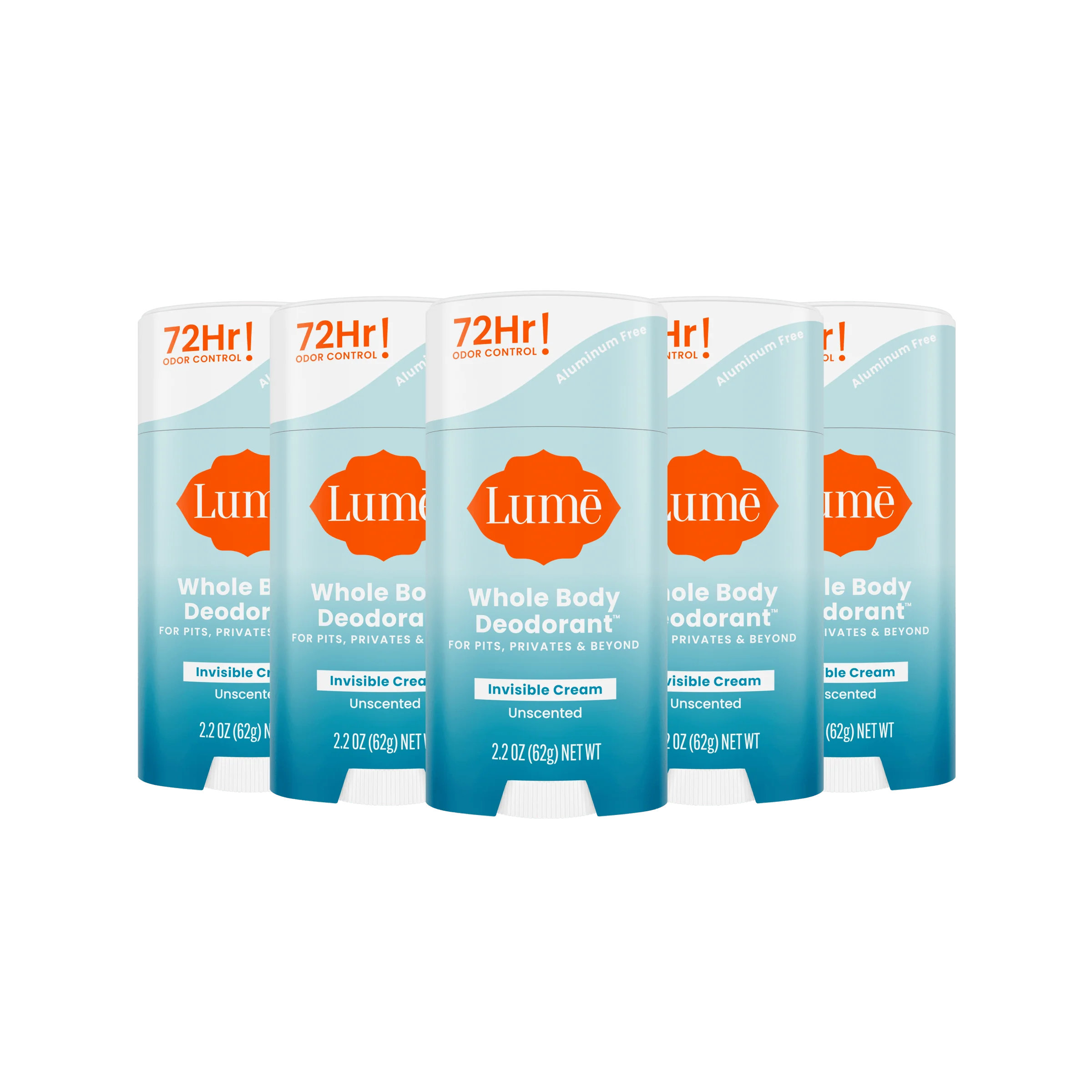 Unscented | Cream Stick Deodorant 5-Pack