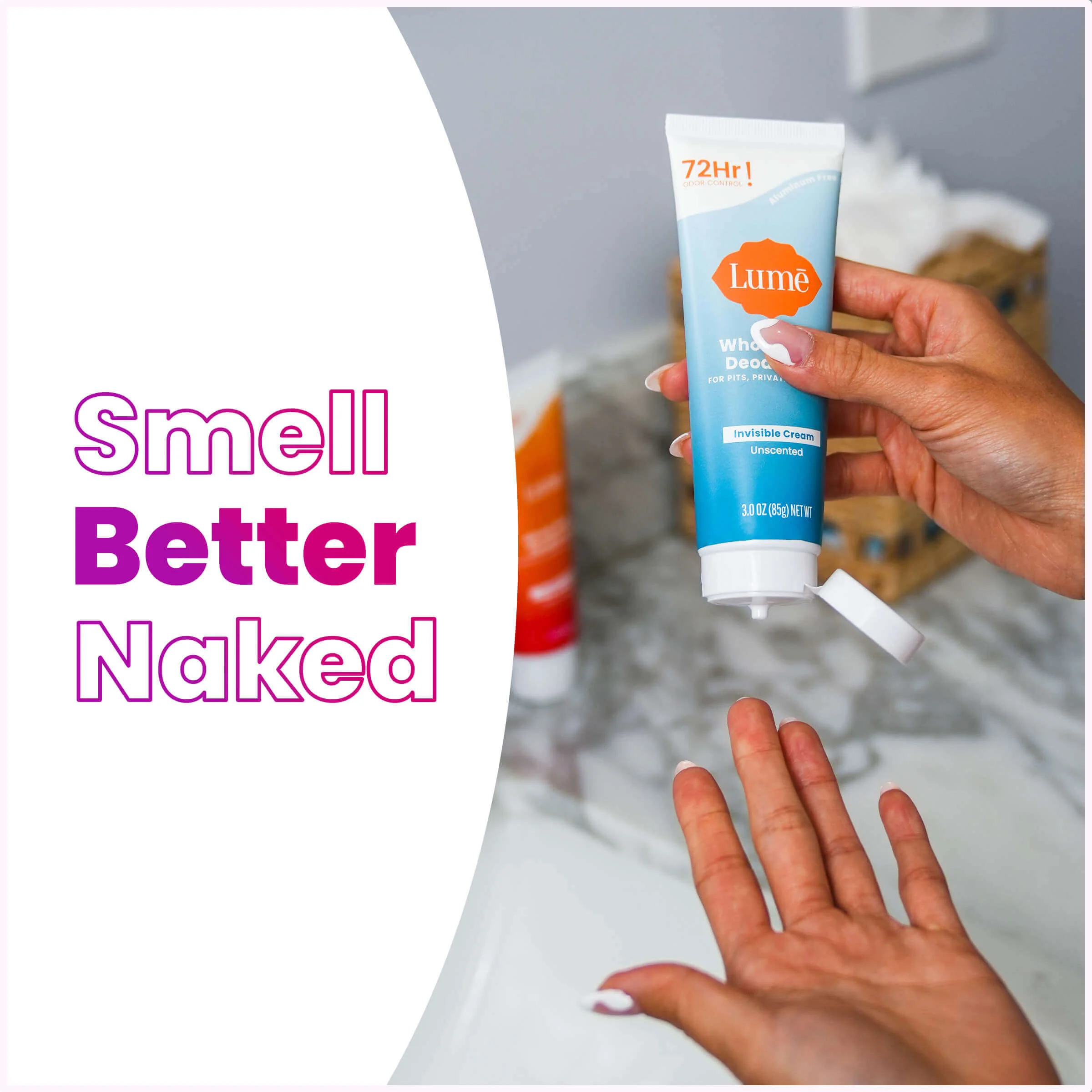 Unscented | Cream Deodorant Tube - Image 3