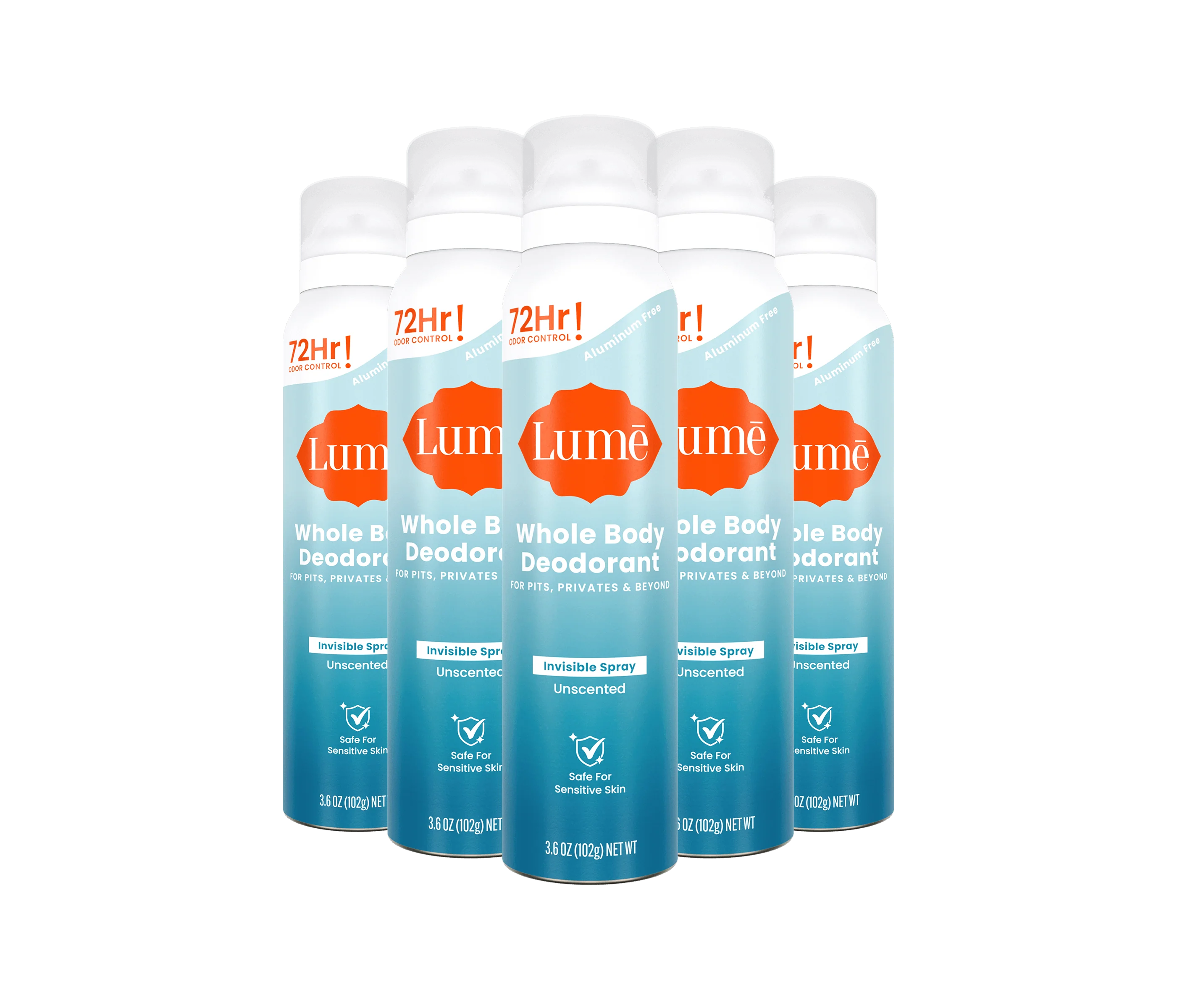 Unscented | Spray Deodorant 5-Pack