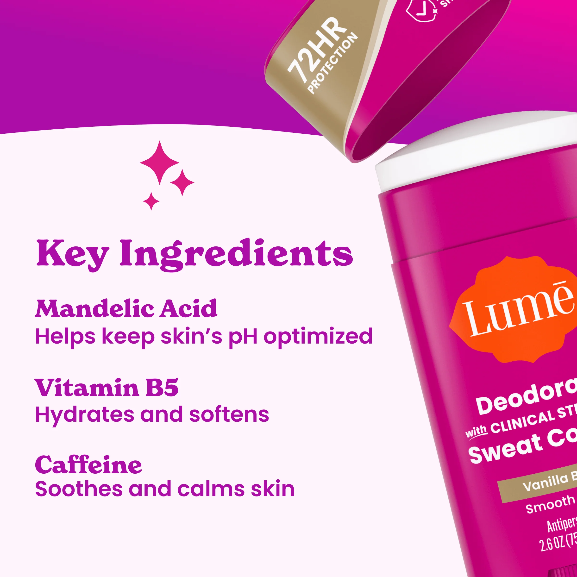 Vanilla Bliss | Sweat Control Solid Deodorant 3-Pack - Image 4